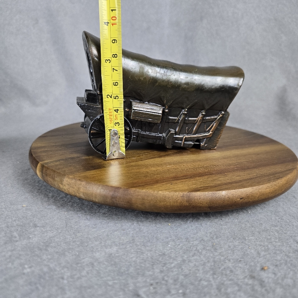 Vintage Covered Wagon Figurine Cast 1970's - Picture 7 of 8